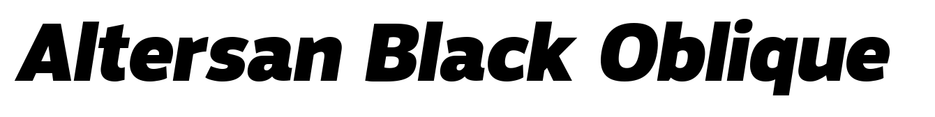 Altersan Black Oblique